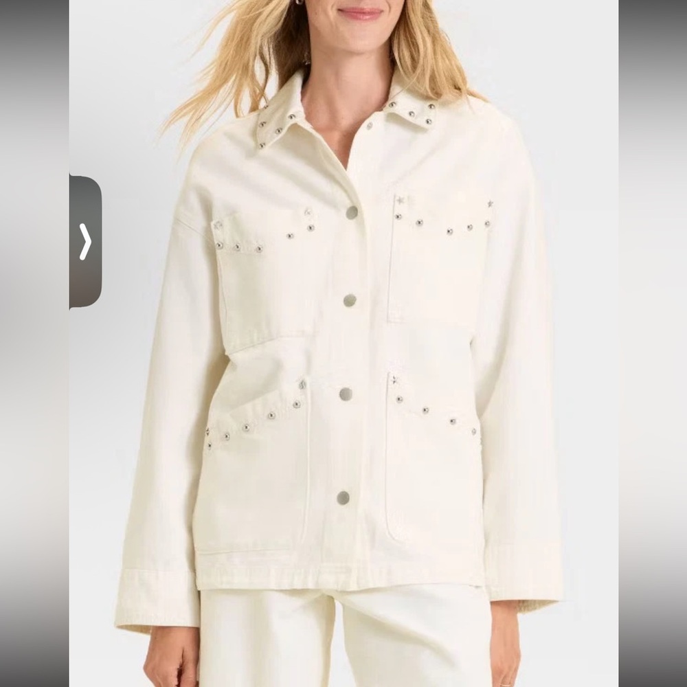 Universal Thread Women's Stud-Accent Utility Jack… - image 1